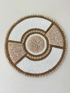 Bead and Shell Wall Decor - Natural