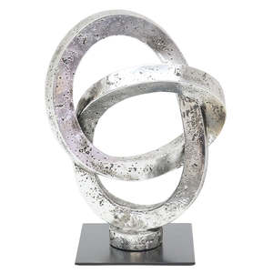 Ornaments: Silver Circular Sculpture