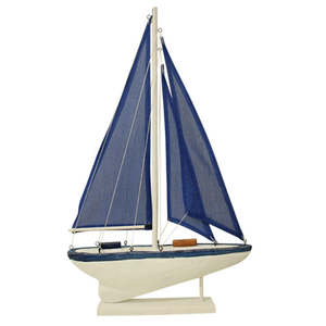 Sale: Navy Decorative Sailing Boat