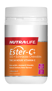 Products: ESTER-C + 500 ECHINACEA CHEWABLES 120's