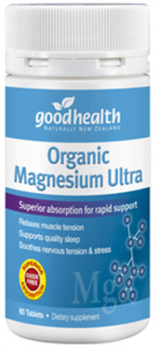 Products: Organic Magnesium Ultra 60 Tabs