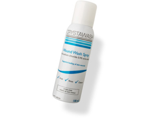 Products: Crystawash Wound Wash Spray 100ml