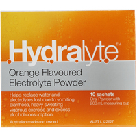 Products: Hydralyte Sachet 10 pk Orange