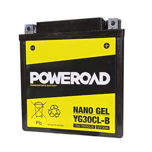 YG30CL-B Non-DG Nano Gel Battery Poweroad. Alt: YB30CL-B (CYG30CLB)
