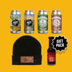 Mixed Packs: Gift Pack -  Mixed 4 x 440ml  cans with Beanie & BBQ Sauce