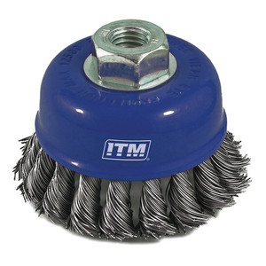 ITM Twist Knot Cup Brush Carbon Steel 100mm N.E.W Supplies