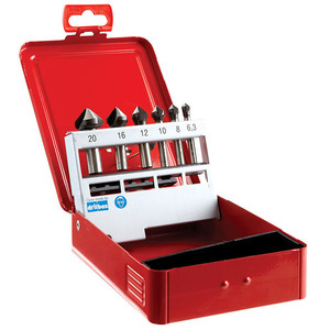 Alpha Premium 3 Flute HSS Cobalt Countersink - 6pc Set N.E.W Supplies