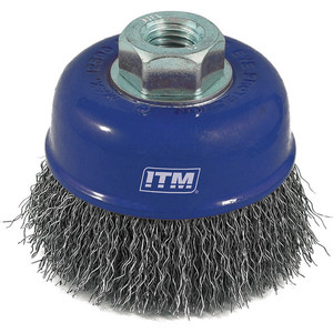 Products: ITM Crimp Wire Cup Brush Carbon Steel 75mm N.E.W Supplies