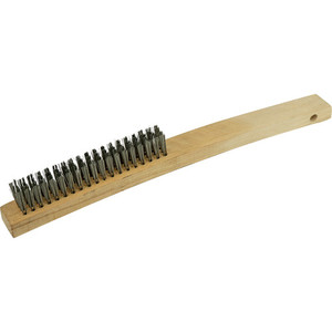 ITM Hand Wire Brush 353mm - 3 Row Carbon Steel N.E.W Supplies