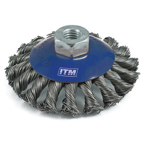 ITM Twist Knot Bevel Brush Carbon Steel 100mm N.E.W Supplies