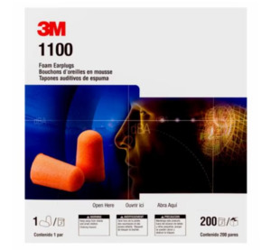 3M 1100 Uncorded Ear Plugs 200 Pairs N.E.W Supplies