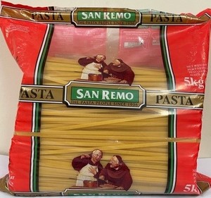 PASTA FETTUCCINI SAN REMO (2CTN)5KG BAG - Northern Foods