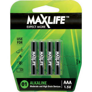 MAXLIFE BATTERIES AAA 4PK
