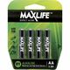 Maxlife Batteries Aa 4pk