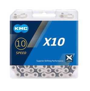 KMC X10 Chain Silver/Black 116 Links
