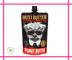 Treats And Chews: Mutt Butter Peanut Butter Original Squeezy Pouch - 250g
