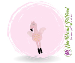 Puppy Essential Growth: Yours Droolly Recyclies Flamingo for Puppies