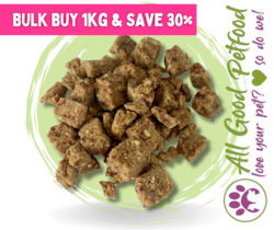 Treats And Chews: NATURA Beef & Chicken Bites - BULK 1KG SAVE 30%