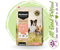 Dry Dog Food: BlackHawk Grain Free Salmon Adult