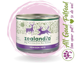 On Sale: SALE -- 25% OFF --Zealandia Dog Venison Pate 170g