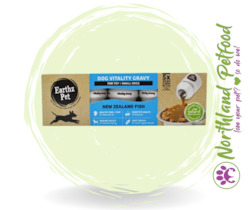 Tin Wet Food: Earthz Pet Dog Vitality Gravy for Dogs 50ml x 5 - NZ Fish
