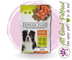 Omega Plus King Salmon Dry Dog Food - 7kg