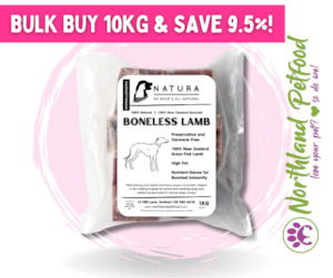 Bulk Options: NATURA Bulk Boneless Lamb Mince 10kg /IN STORE ONLY