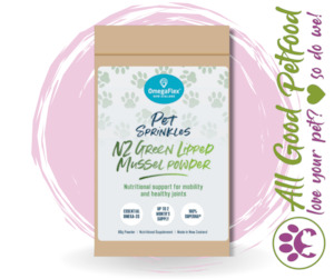OmegaFlex Pet Sprinkles NZ Green Lipped Mussel Powder - 120g