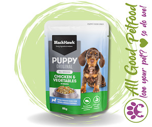 Puppy Food: BlackHawk Puppy Wet Chicken 85g