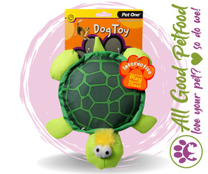 New: Dog Toy Turtle With Squeaker