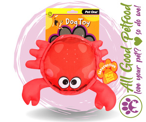 New: Dog Toy Crab With Squeaker