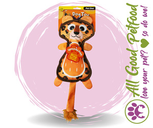 New: Dog Toy Tiger With Squeaker