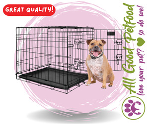 Puppy Accessories: Dog Crates with 2 doors SML-XXL