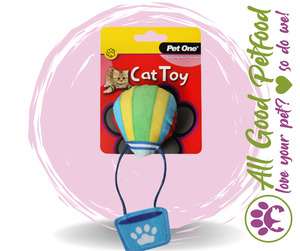 Cat Accessories: Cat Toy Hot Air Balloon With Crinkle