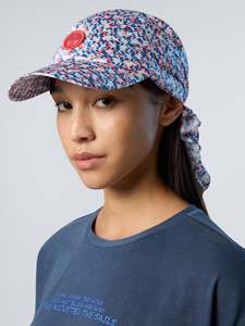 Apparel: Printed foulard cap