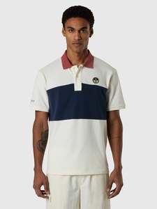 Archive color-block polo shirt