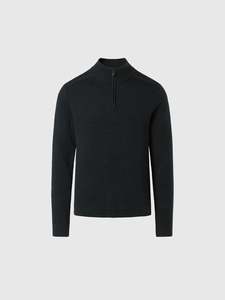 Apparel: Tech wool half-zip sweater