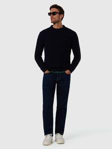 Cable-knit crew-neck sweater