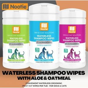 Products: Nootie Waterless Shampoo Wipes - 70Pack Assorted Scents
