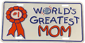 Products: World's Greatest Mom License Plate