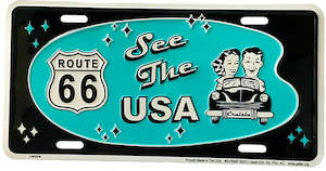 Products: See The USA Route 66 License Plate