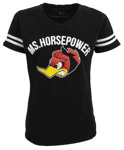 Products: Ms Horsepower Stripe Sleeve Tee