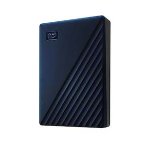 External Hdds Ssds: WD My Passport for Mac 4TB Portable External HDD - Midnight Blue
