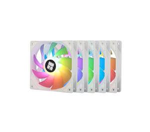 Cooling: ThermalRight 5 Pack TL-C12CW-S 120mm ARGB White Case Cooler Fan