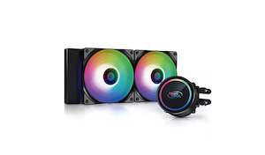 Liquid Cooling: DeepCool Gammaxx L240 240mm ARGB AIO Liquid Cooler w/ Dual 120mm Fan 1Yr Wty