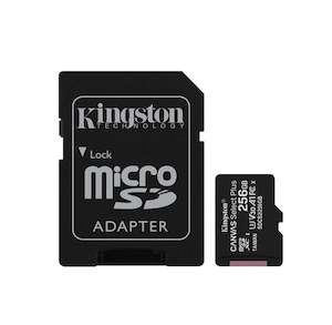 Microsd Cards: Kingston Canvas Select Plus 256GB microSD Card with Adapter