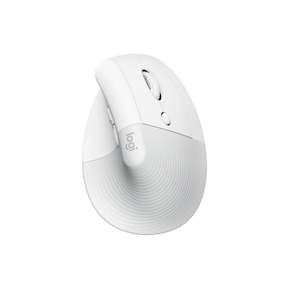 Logitech Lift Vertical Ergonomic Wireless Mouse for Mac - Pale Grey