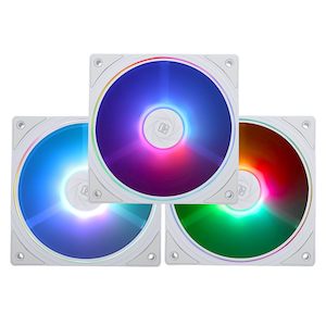 Case Fans: ThermalRight 3 Pack TL-S12W-S 120mm White ARGB Case Cooler Fan