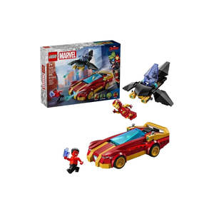 Lego: LEGO Marvel 76310 Iron Man Car & Black Panther vs. Red Hulk