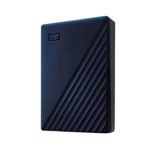 External Hdds Ssds: WD My Passport for Mac 5TB Portable External HDD - Midnight Blue